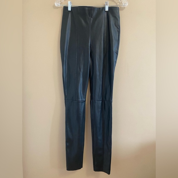 Vero Moda Pants - VERO MODA Black Faux Leather Leggings, Faux Leather Pants, High Waisted